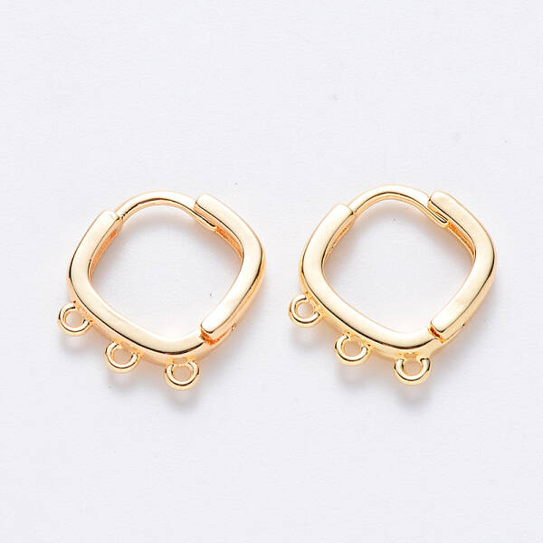 Brass Huggie Hoop Earring Findings