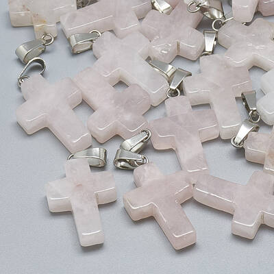 Natural Rose Quartz Pendants