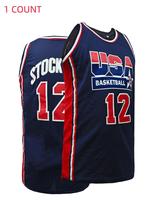 Men's Basketball Jersey, Breathable Round Neck Sportswear, Sleeveless Boys Training Uniform, Team T-shirt, Fashion Top, Worko...