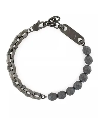 Armani Exchange Bracciale Coordinato Da Uomo Con Ematite Axg0151060