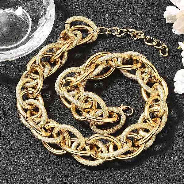 Punk Hiphop Styles Alloy Rope Chain Necklaces for Men
