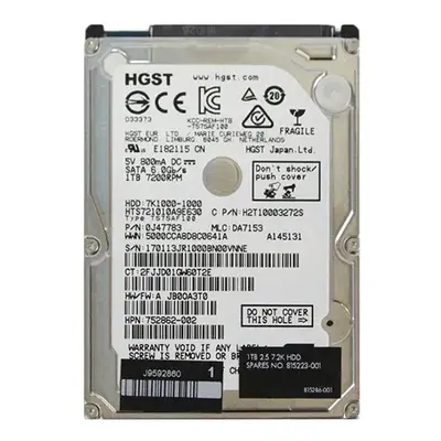 815223-001 HP 1TB 7200RPM SATA 6Gb/s 2.5-Inch Hard Drive