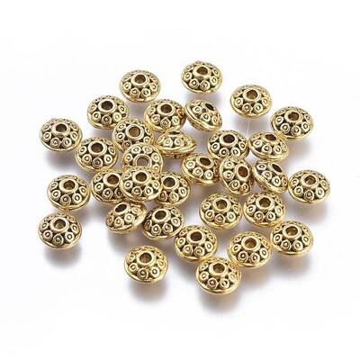 Tibetan Style Alloy Spacer Beads
