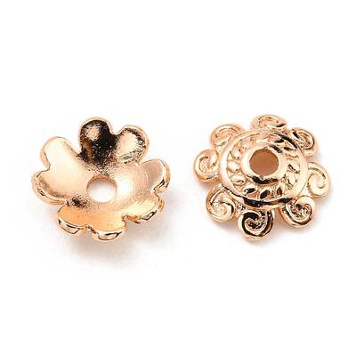 Rack Plating Brass Bead Cap