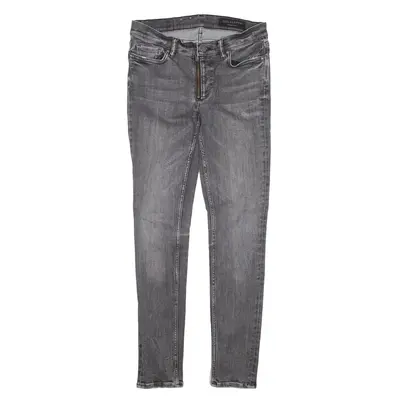 ALL SAINTS Track Jeans Grey Denim Slim Jegging Womens W27 L26