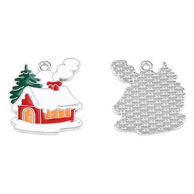 Rack Plating Alloy Enamel Pendants