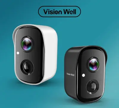 Vision Well Wireless Cameras for Home Outdoor Security, Battery Powered 1080P HD WiFi Security Outdoor with Spotlight, AI Mot...