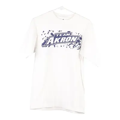 Team Akron Adidas T-Shirt - Small White Cotton