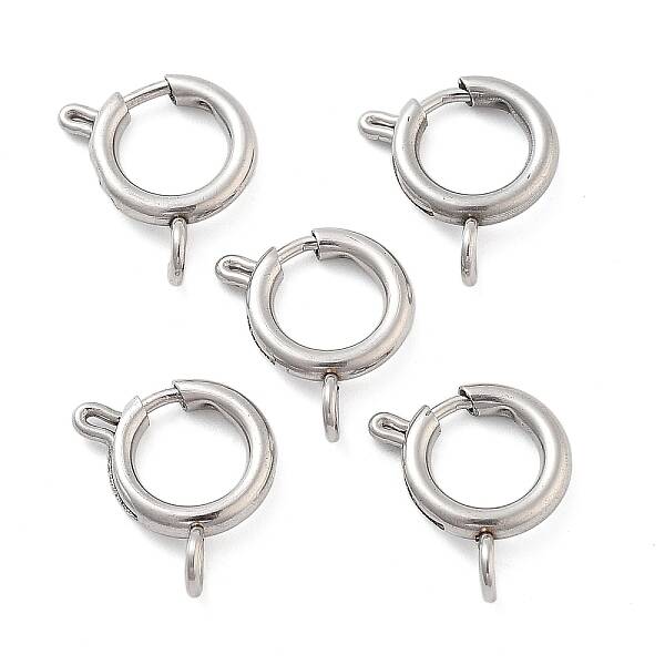 Non-Tarnish 304 Stainless Steel Spring Ring Clasps