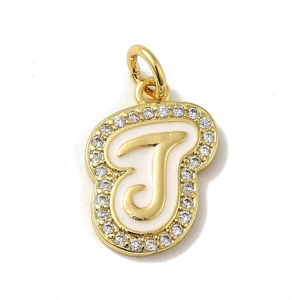 Brass Micro Pave Cubic Zirconia Pendants