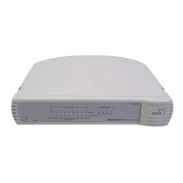 3CR16708-91-US 3Com OfficeConnect Managed Switch 9 8 x 10/100Base-TX LAN, 1 x 10/100/1000Base-T Uplink Ethernet Switch