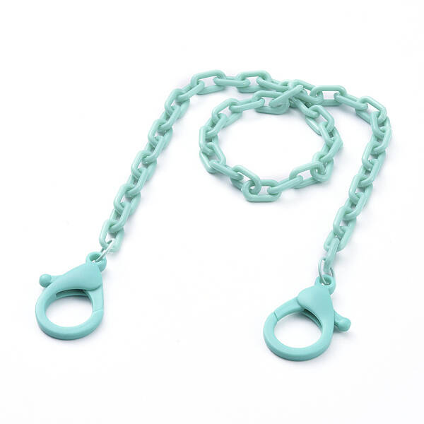 Personalized ABS Plastic Cable Chain Necklaces