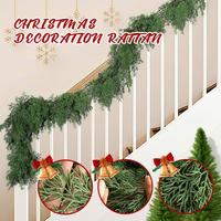 Cedar Garland Realistic, 6ft Cedar Christmas Garland for Mantle, Norfolk Pine Garland, Garlands for Decoration Christmas, Ced...