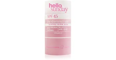 hello sunday the shimmer one mineral glow stick mineral protection for sensitive areas SPF 45 20 g