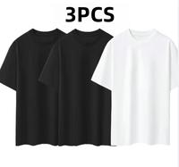 100% cotton casual T-shirt solid color design, suitable for daily, fitness, leisure, commuting, a perfect gift for men, women...