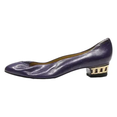 LINEA WALLY'S Ballet Shoes Purple Leather Womens UK 8.5