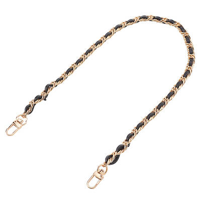 Cowhide Leather Purse Iron Chain Straps