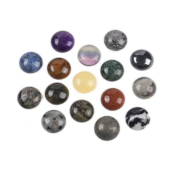 Natural & Synthetic Mixed Gemstone Cabochons