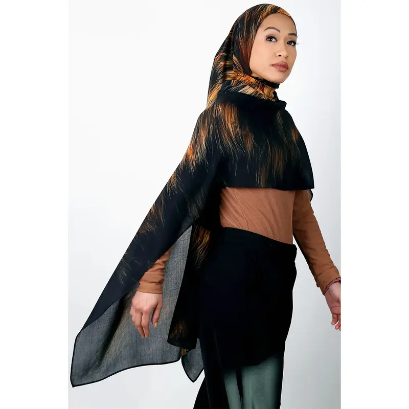 Bison Buffalo Print Modal Hijab