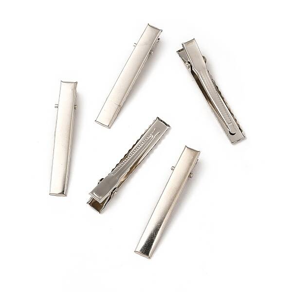 Iron Alligator Hair Clips Findings