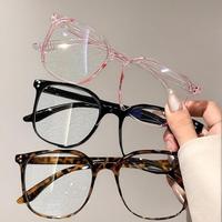 Simple Anti-blue Light Square Frame Eyeglasses for Women & Men, Clear Glasses for Work and Daily Wear