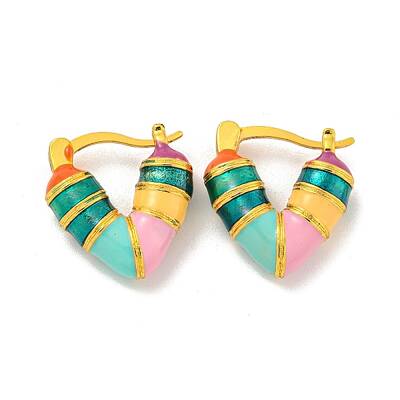 Rack Plating Brass Hoop Earrings