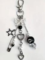Punk Style Keychain, Fashionable Pendant Keychain for Women & Men, Trendy All-match Keychain for Birthday Gift