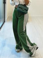 Women's Colorblock High Waist Wide Leg Sweatpants, Pants for Women, Streetwear Clothes Women, Casual Comfortable Elastic Wais...