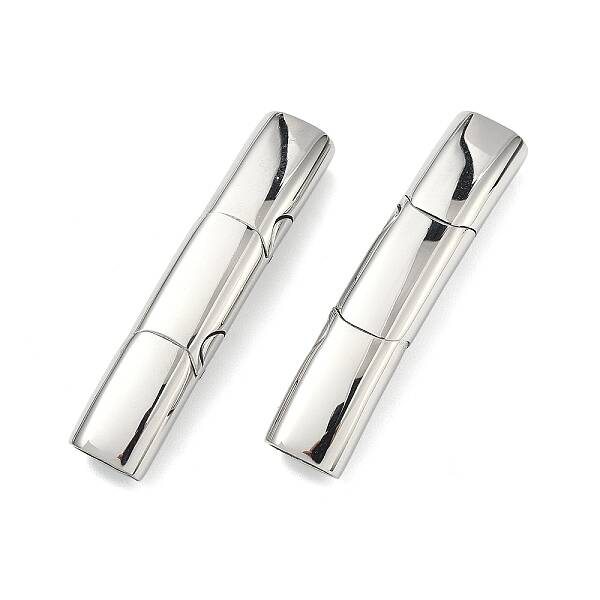 Smooth 316 Surgical Stainless Steel Rectangle Magnetic Clasps