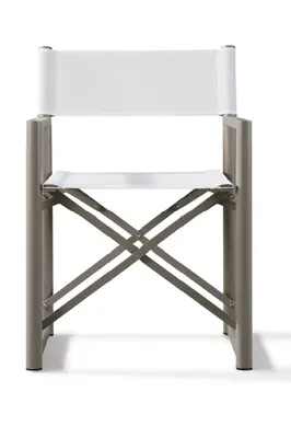 Taupe and White Outdoor Dining Chair | Andrew Martin Harlyn