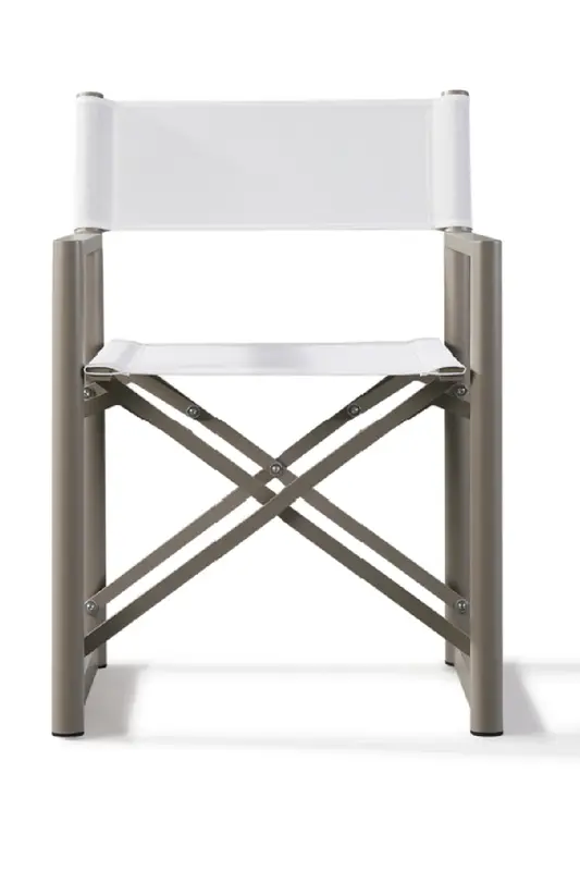 Taupe and White Outdoor Dining Chair | Andrew Martin Harlyn