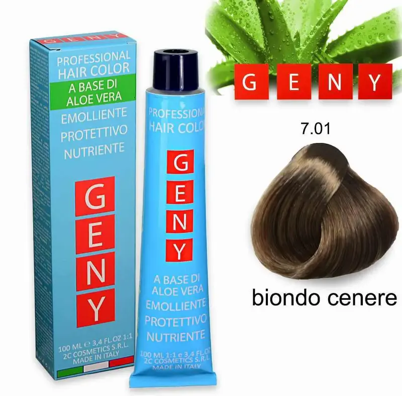 Geny Professional Tintura 100 Ml Biondo Cenere 7.01