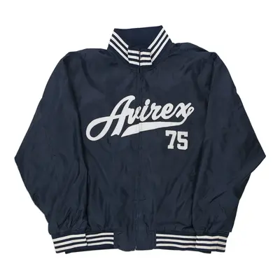 Avirex Spellout Jacket - XL Navy Polyester