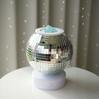Disco Ball Wax Warmer – Cool Home Fragrance Freshener Aroma Accessory to Add Scent to Your Room Decor, Colorful Light Silic...