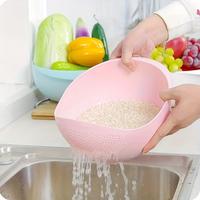 Multifunctional Kitchen Bowl & Dish Basket, Food Grade Safe Plastic Drain Basket, Suitable for Rinsing Rice & Vegetable, Idea...