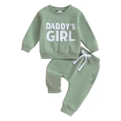Toddler Baby Girl Clothes Daddys Girl Cotton Sweatshirt Tops Pants Newborn Girl 2Pcs Fall Winter Outfits
