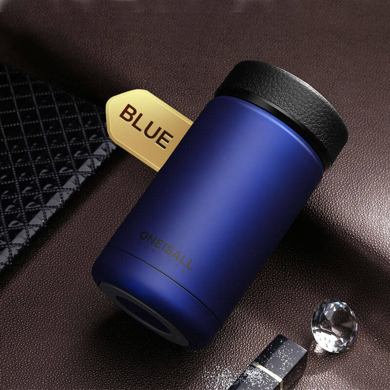 Men's stainless steel insulated cup | Color: Blue | Size: 400ml