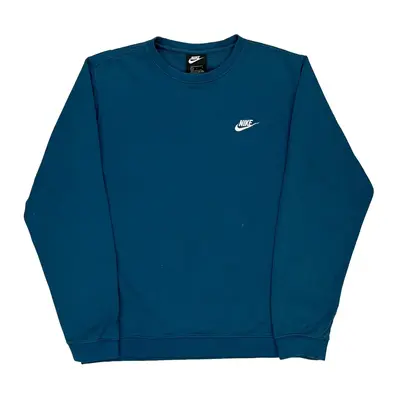 Sportswear Nike Sweatshirt - Large Blue Cotton