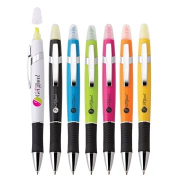 250 Customized Viva Pen Highlighter - Twist Action & Dual Function