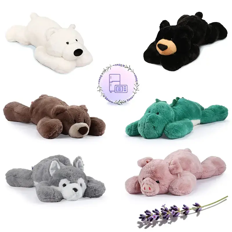 16 inch 1.8 LB Heatable & Coolable Highland Cow Weighted Stuffed Animals | Microwavable Heating Pad for Relieve Stress Soothi...