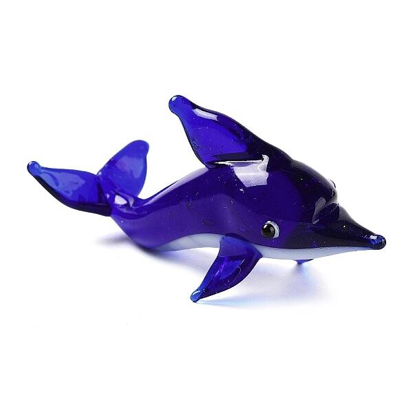 3D Dolphin Handmade Lampwork Display Decoration