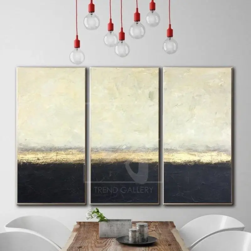 Acrylic Painting On Canvas Abstract Canvas Wall Art Contemporary Art | GOLDEN HORIZON