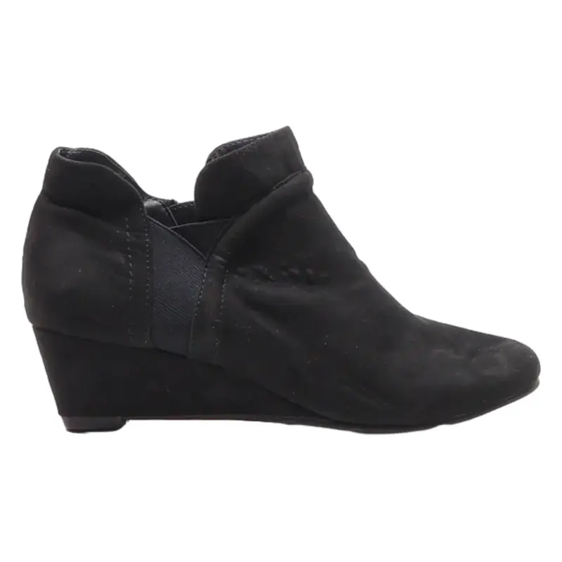 CROFT & BARROW Ankle Boots Black Synthetic Womens UK 3