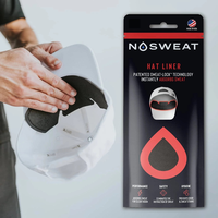 NoSweat Hat Liner for Baseball & Golf Hats - Patented SweatLock Technology, 3 Pack, Moisture-Wicking Performance, Reduces Odo...