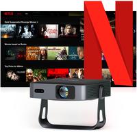 VOPLLS Q5 Smart Mini Projector: Native 1080P &  Supported 4K, Netflix Certified for Streaming | Auto Focus & Keystone | Low-N...