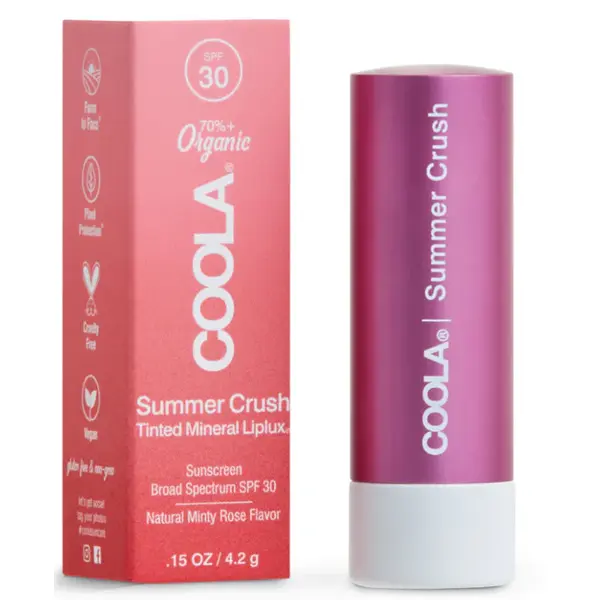Coola Mineral Liplux SPF30 Summer Crush Dark Pink solar stick