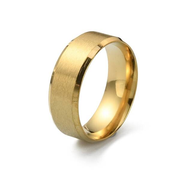 201 Stainless Steel Plain Band Ring for Men Women