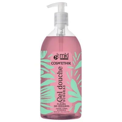 MKL Green Nature - Cosm'Ethik - Surgras shower gel with cherry blossoms 1L