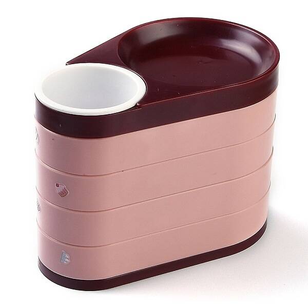 Rotatable 4-Layer Plastic Jewelry Storage Box