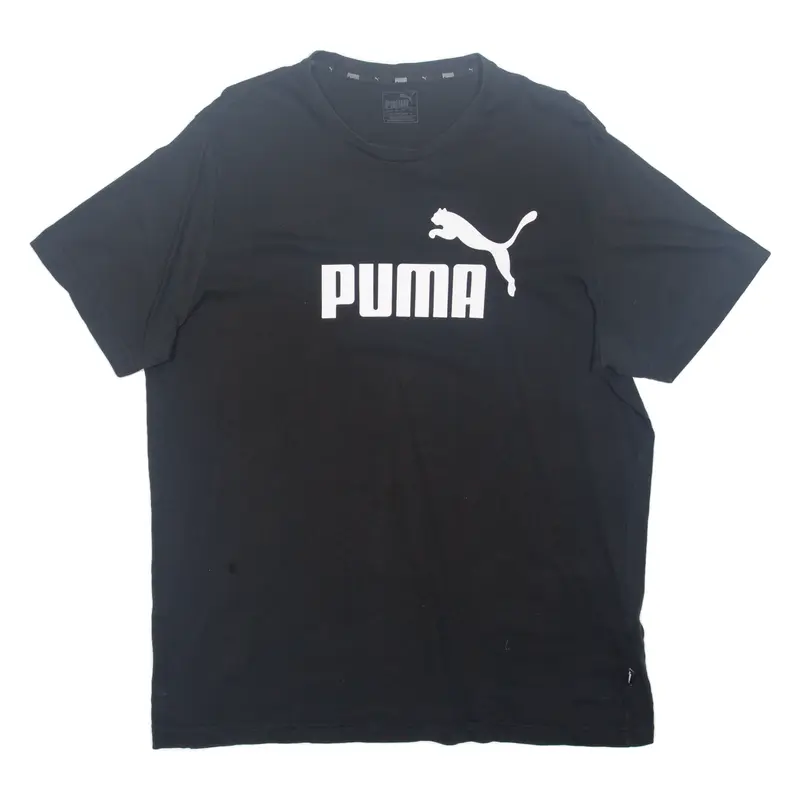 PUMA Mens T-Shirt Black XL